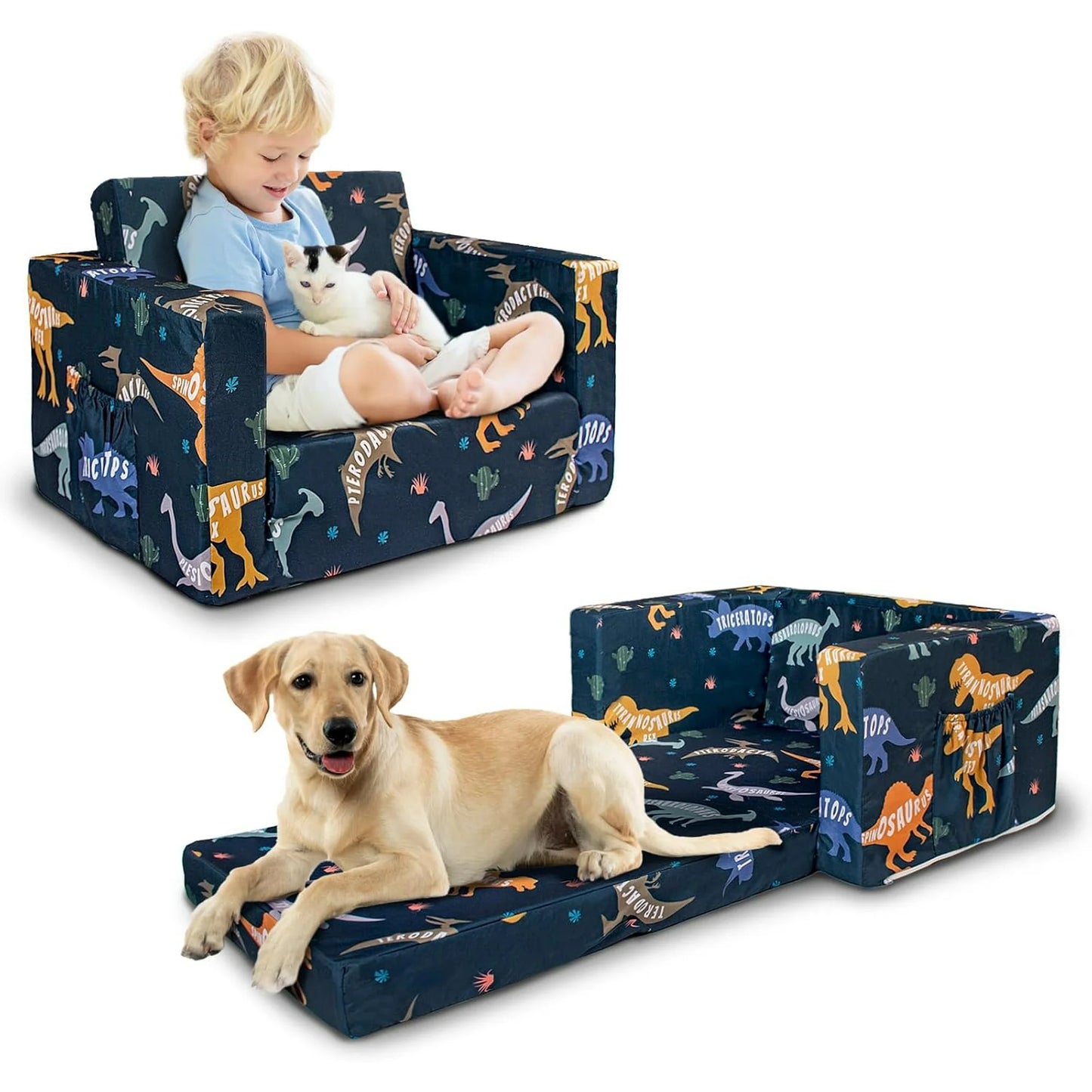 Beavtaens Kids Couch(Dinosaur)