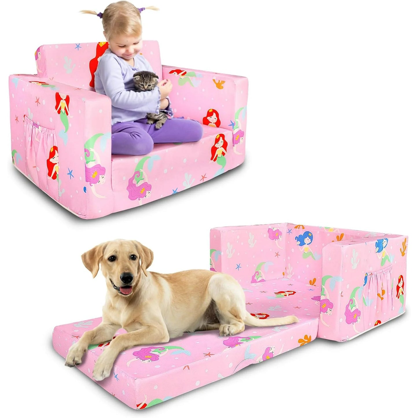 Beavtaens Kids Couch(Mermaid)