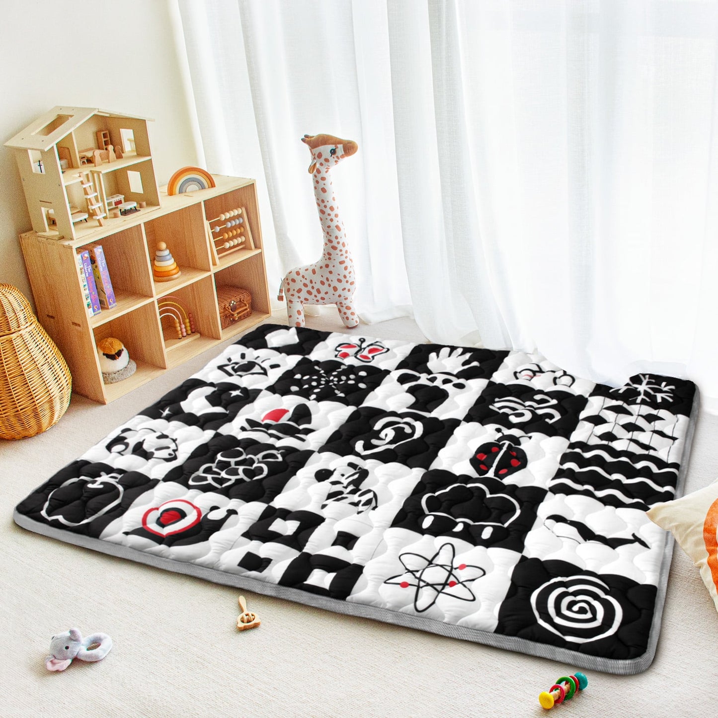 Beavtaens Baby Play Mat 71"*59" - High Contrast