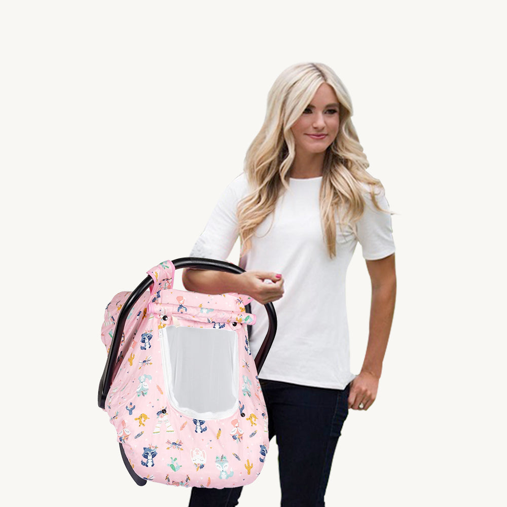 Beavtaens Minky Baby Car Seat Cover