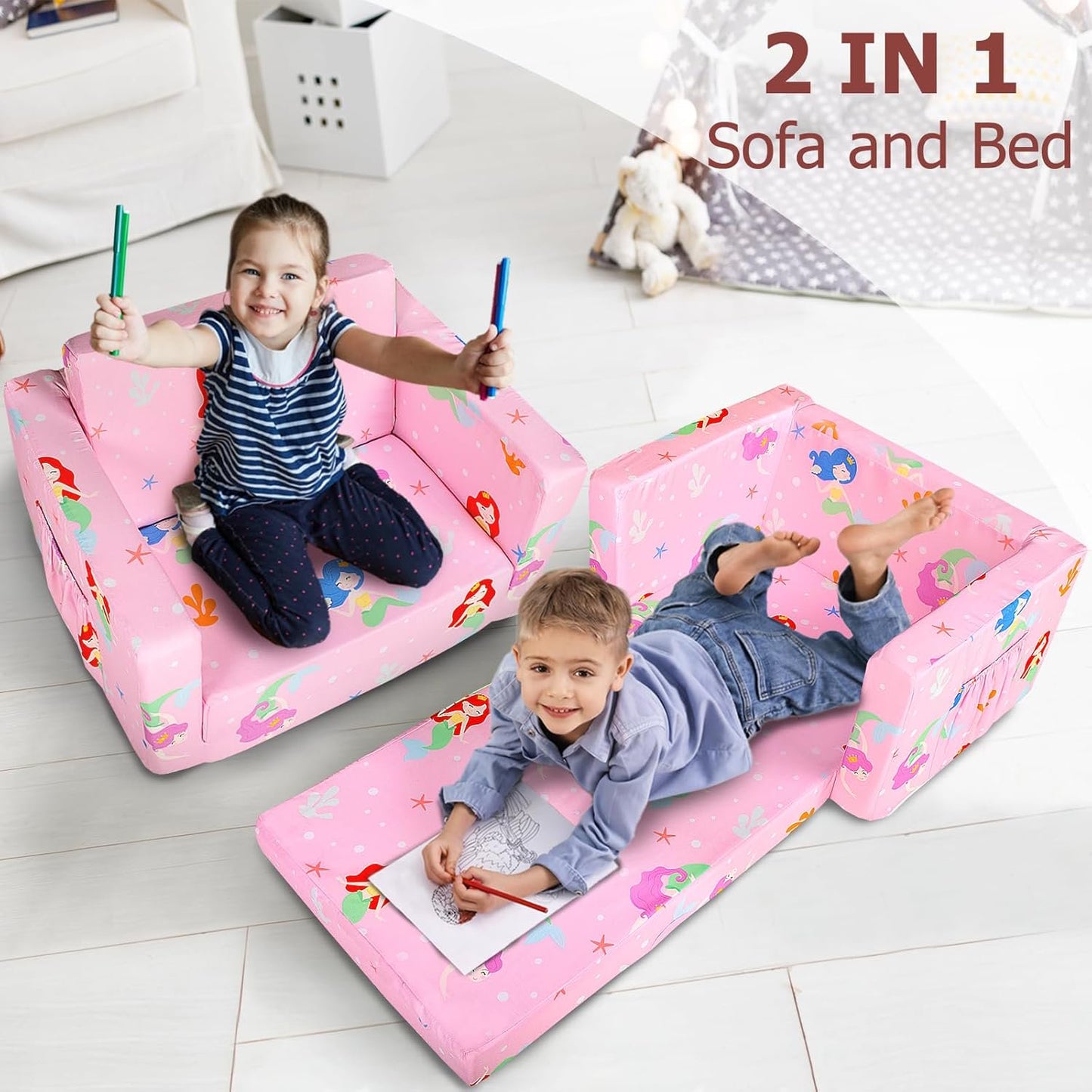 Beavtaens Kids Couch(Mermaid)