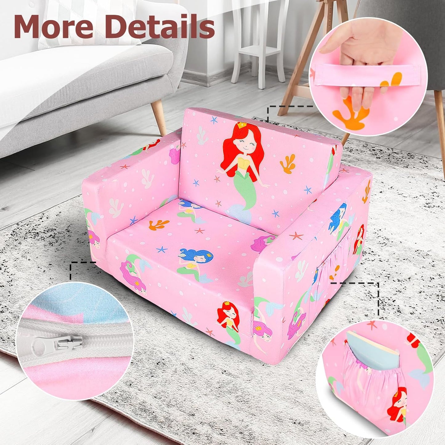 Beavtaens Kids Couch(Mermaid)