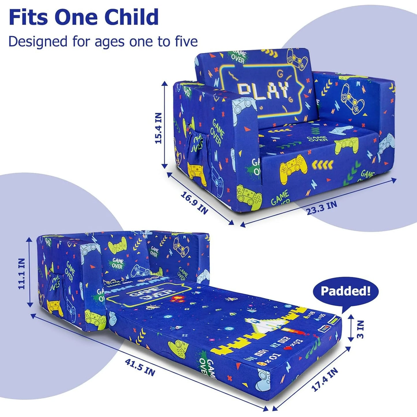 Beavtaens Kids Couch(Gamepad)