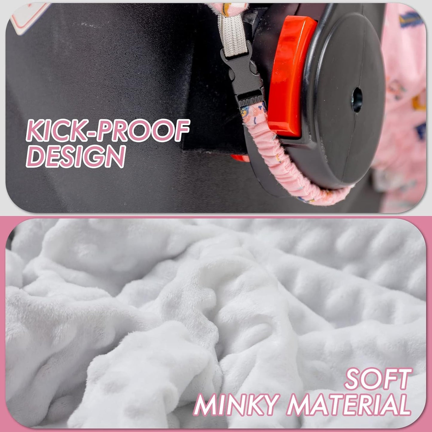 Beavtaens Minky Baby Car Seat Cover