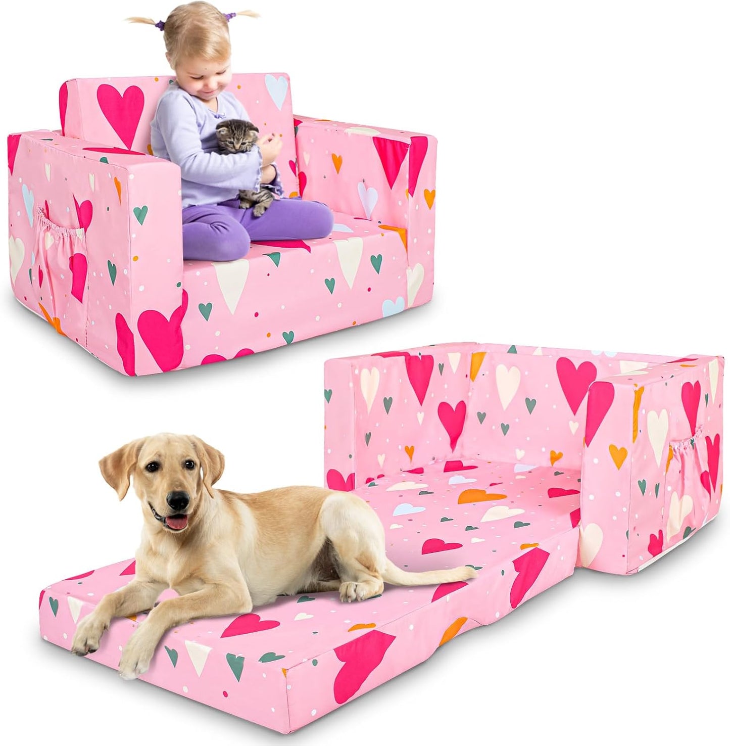Beavtaens Kids Couch (Hearts)