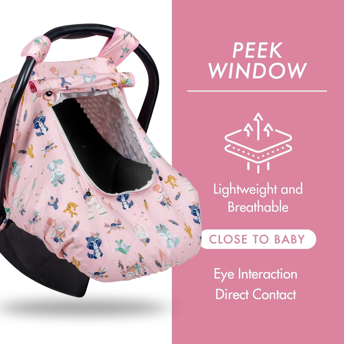 Beavtaens Minky Baby Car Seat Cover