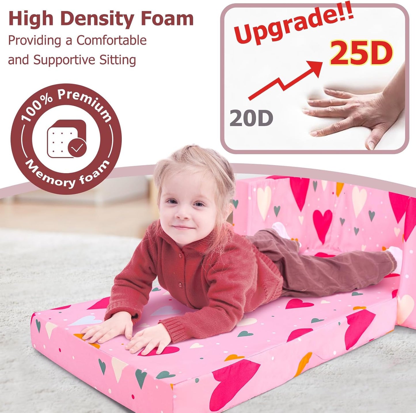 Beavtaens Kids Couch (Hearts)