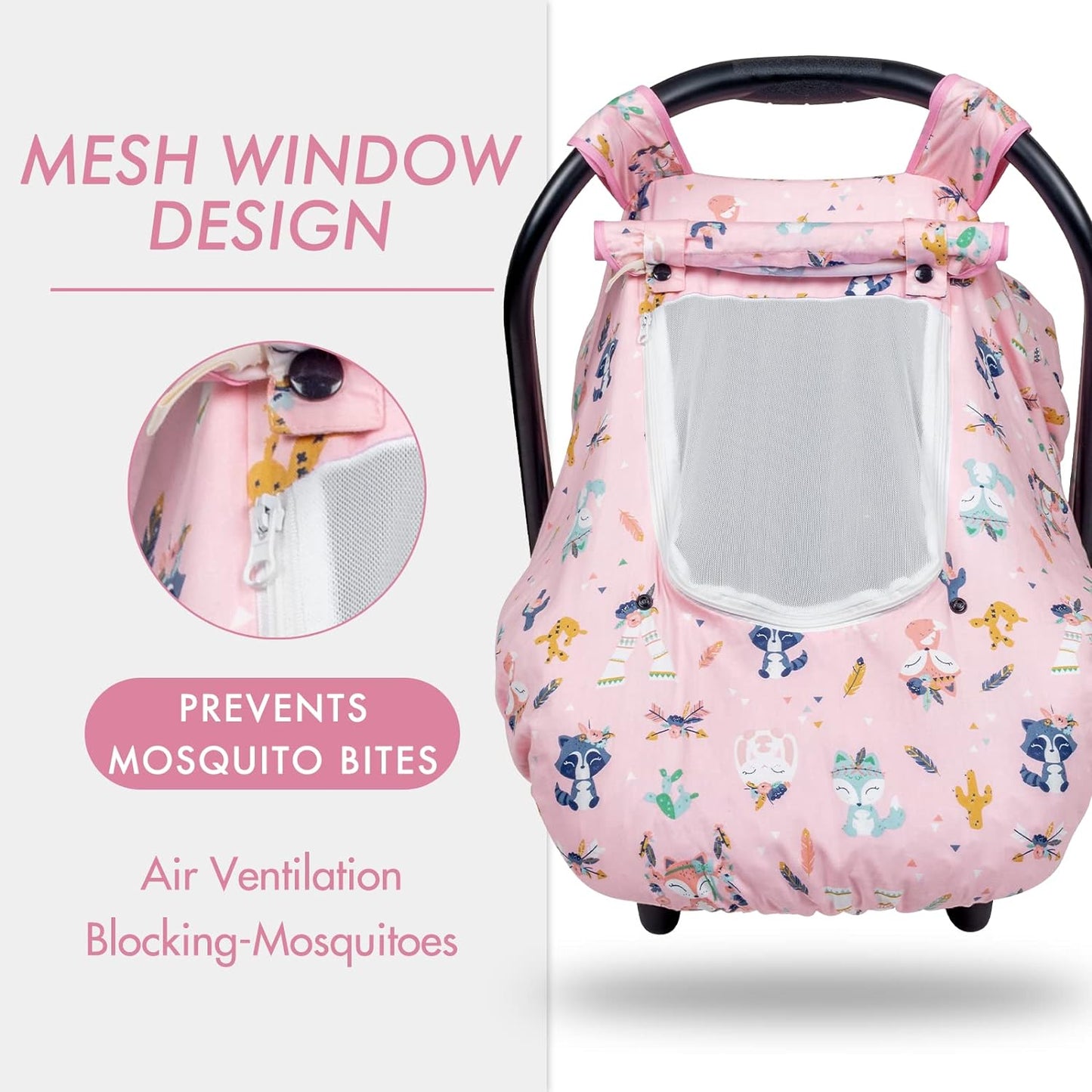 Beavtaens Minky Baby Car Seat Cover