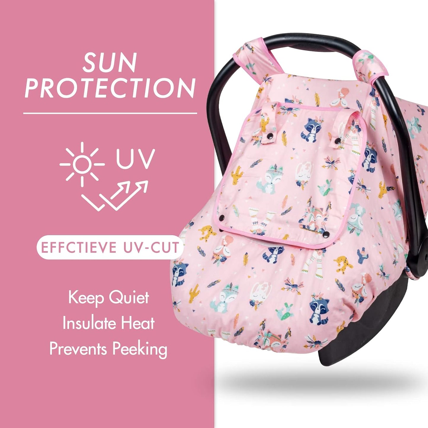 Beavtaens Minky Baby Car Seat Cover