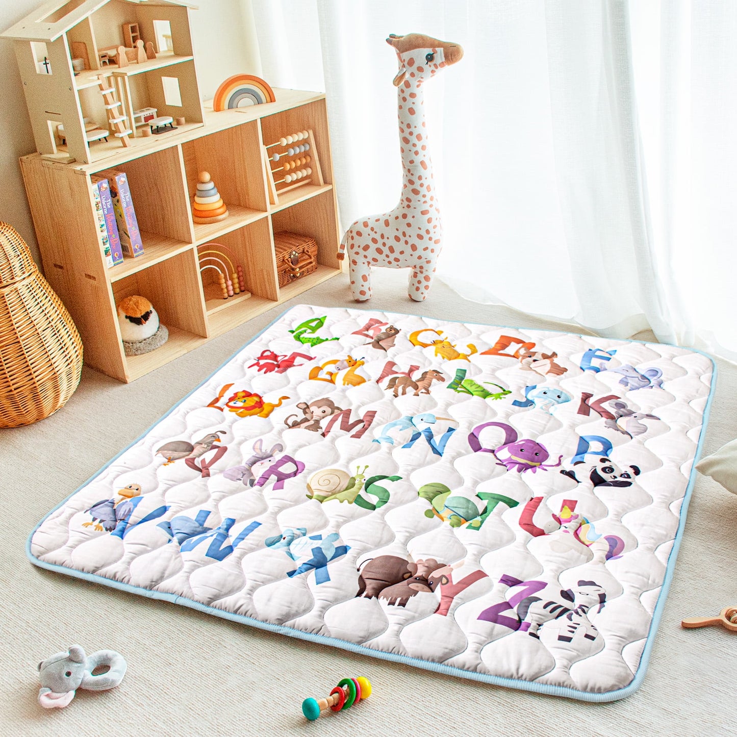 Beavtaens 43x43 Baby Play Mat (Animal Alphabets)