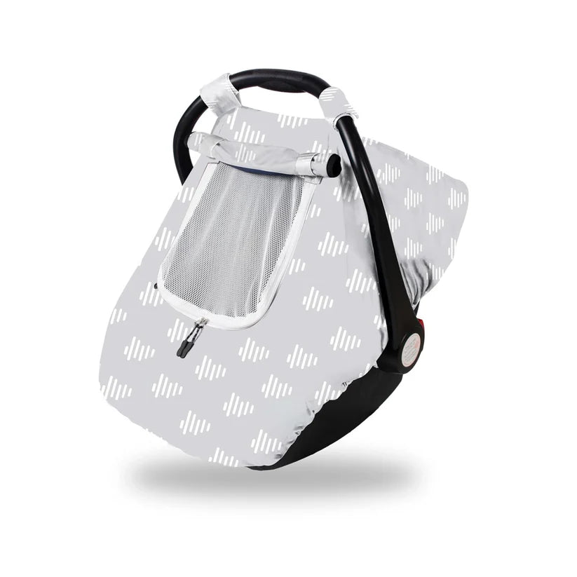Beavtaens 3-in-1 Breathable Winter Baby Car Seat Cover with Storage Bag (Grey Boho)