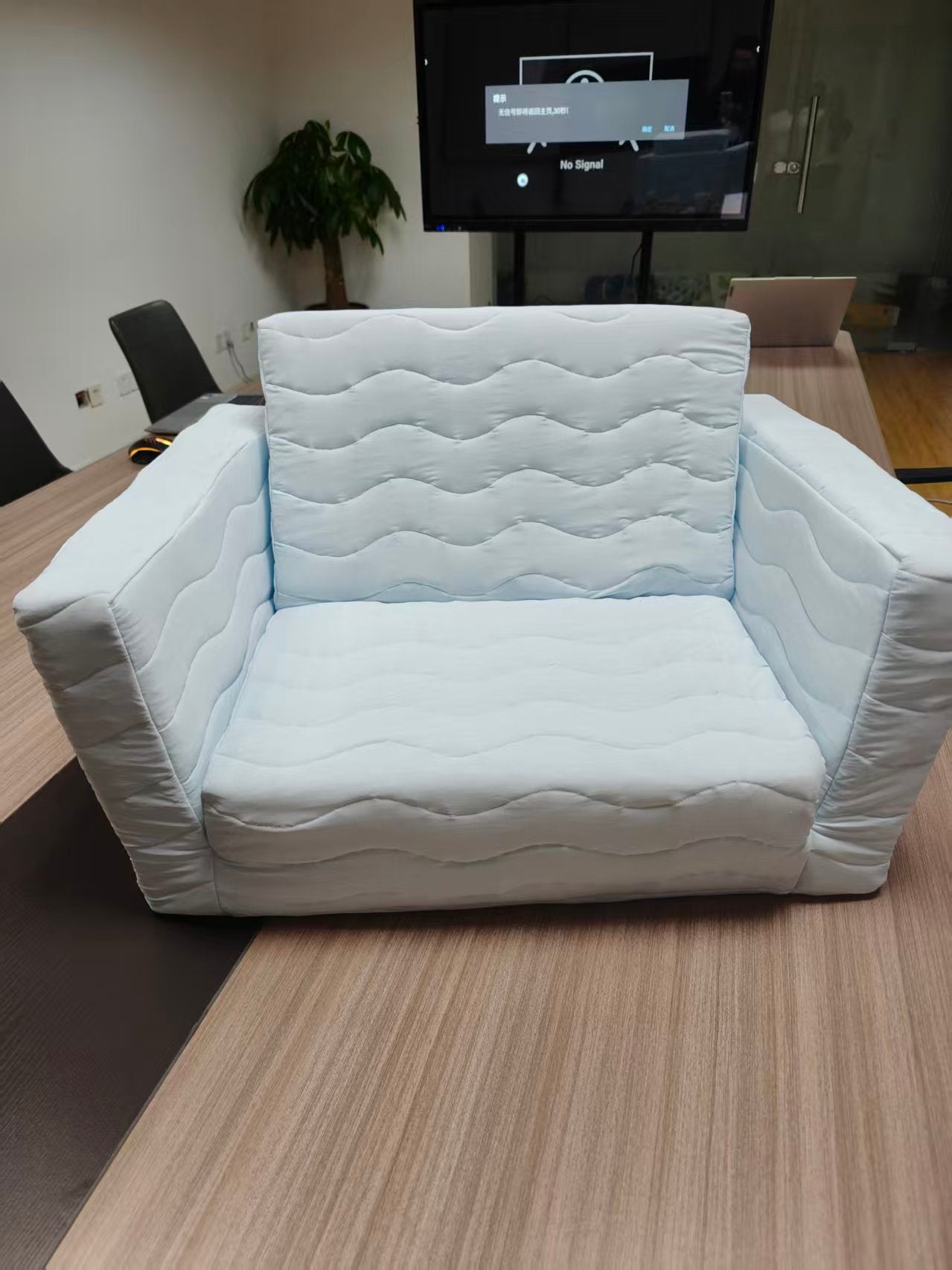 Beavtaens Toddler Sofa, 2-in-1 Cooling Toddler Couch, Flip Open Sofa Bed for Kds