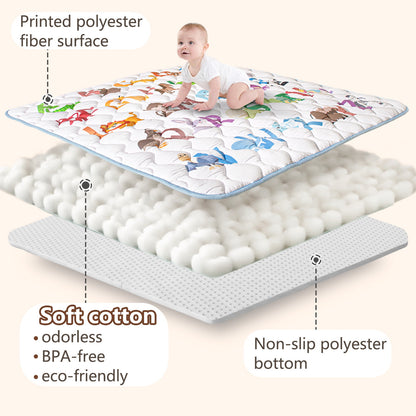 Beavtaens 43x43 Baby Play Mat (Animal Alphabets)