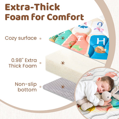 Beavtaens Baby Play Mat: Foam 50" X 50" Playpen Mat (Puzzle Pad)