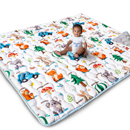Beavtaens Baby Play Mat 71"*59" - Rainbow