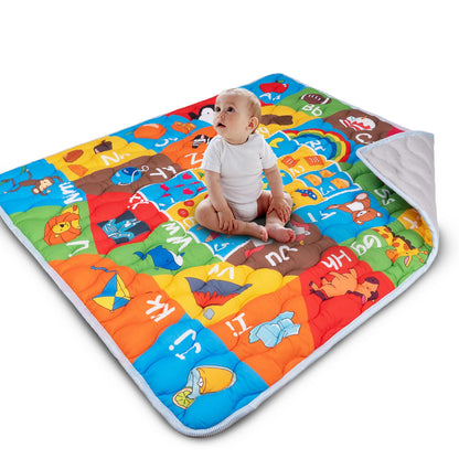Beavtaens 50x50  Baby Play Mat (Animal Alphabets)