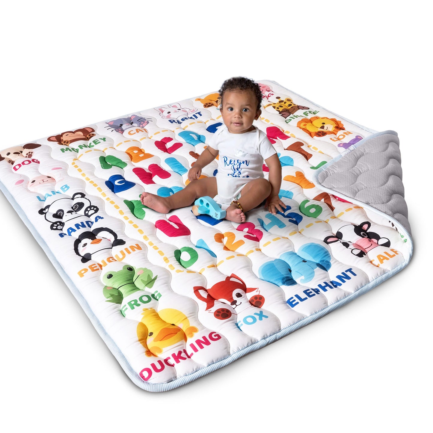 Beavtaens 50x50  Baby Play Mat (Animal Alphabets)
