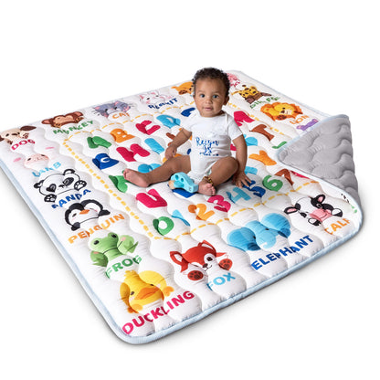 Beavtaens 50x50  Baby Play Mat (Animal Alphabets)