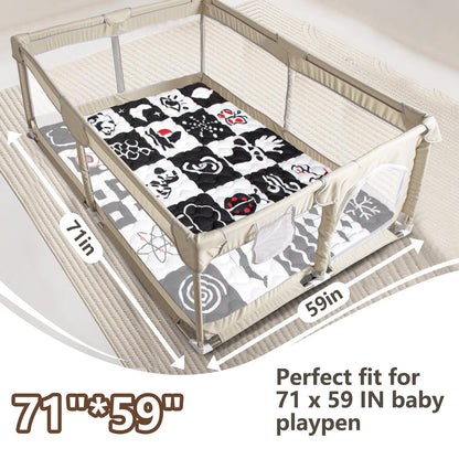 Beavtaens Baby Play Mat 71"*59" - High Contrast