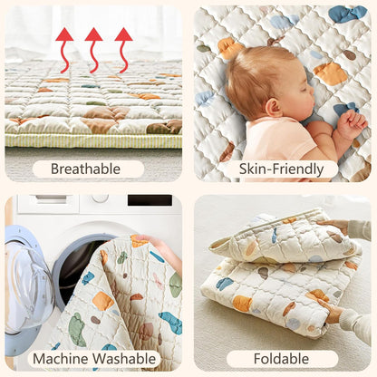 Beavtaens Baby Play Mat, 50x50 Playpen Mat  (Boho)