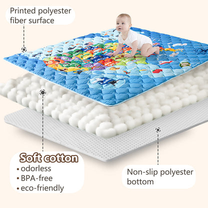 Beavtaens Baby Play Mat 71"*59" - Map