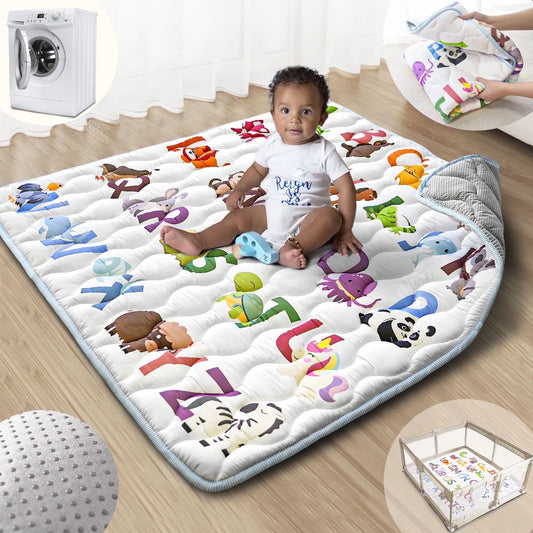 Beavtaens 43x43 Baby Play Mat (Animal Alphabets)