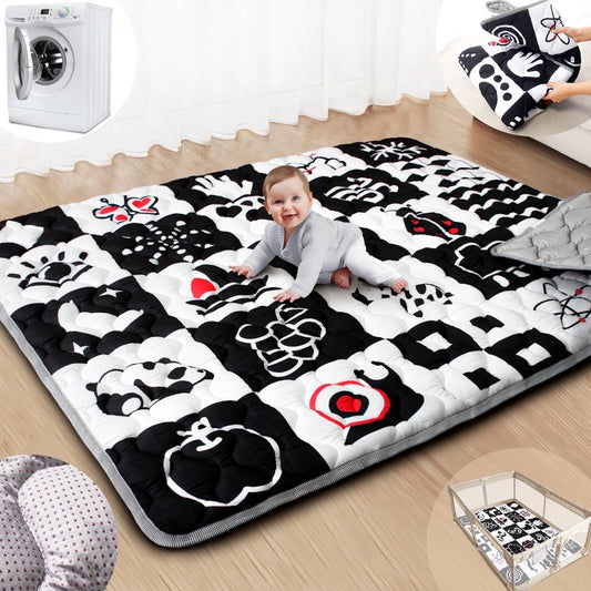 Beavtaens Baby Play Mat 71"*59" - High Contrast