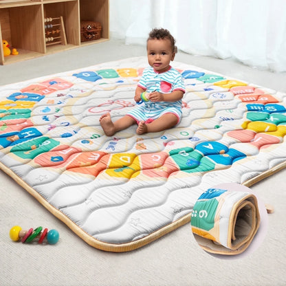 Beavtaens Baby Play Mat: Foam 50" X 50" Playpen Mat (Puzzle Pad)